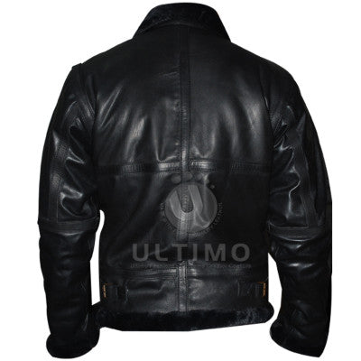  Fur Black Genuine Leather Jacket At Best Price