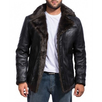 Men's Fur Leather Jacket
