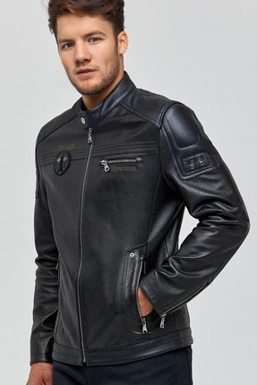 Kawhi Black Leather Jacket