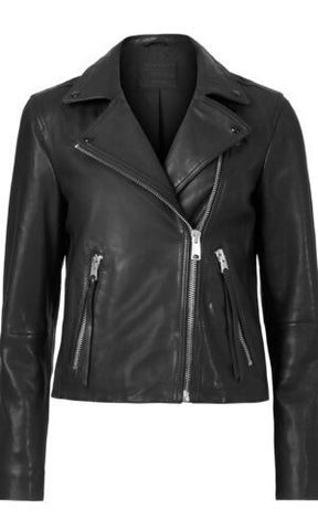 All Scent Dalby Black Biker Leather Jacket