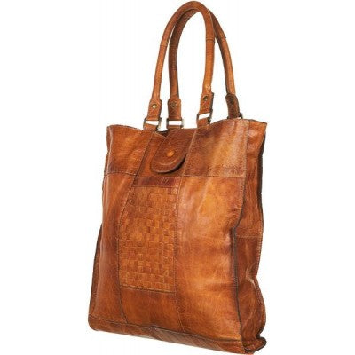 Brown Leather Tote Bag for Women