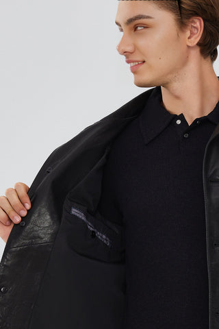 Oblak Men's Black Leather Jacket