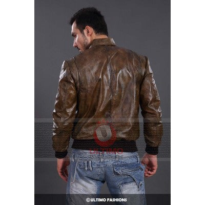 Stylish Brown Leather Jacket