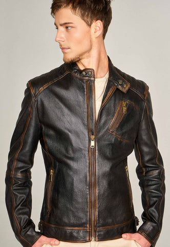 New Durant Men's Black Slim-Fit Jacket