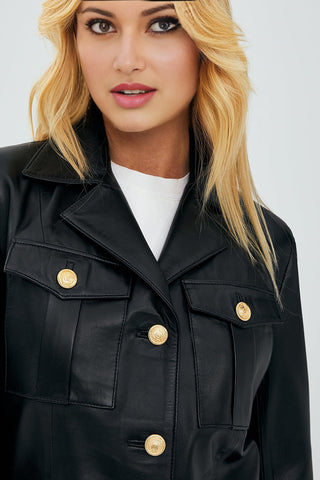 Teresa Black Women's Leather Jacket