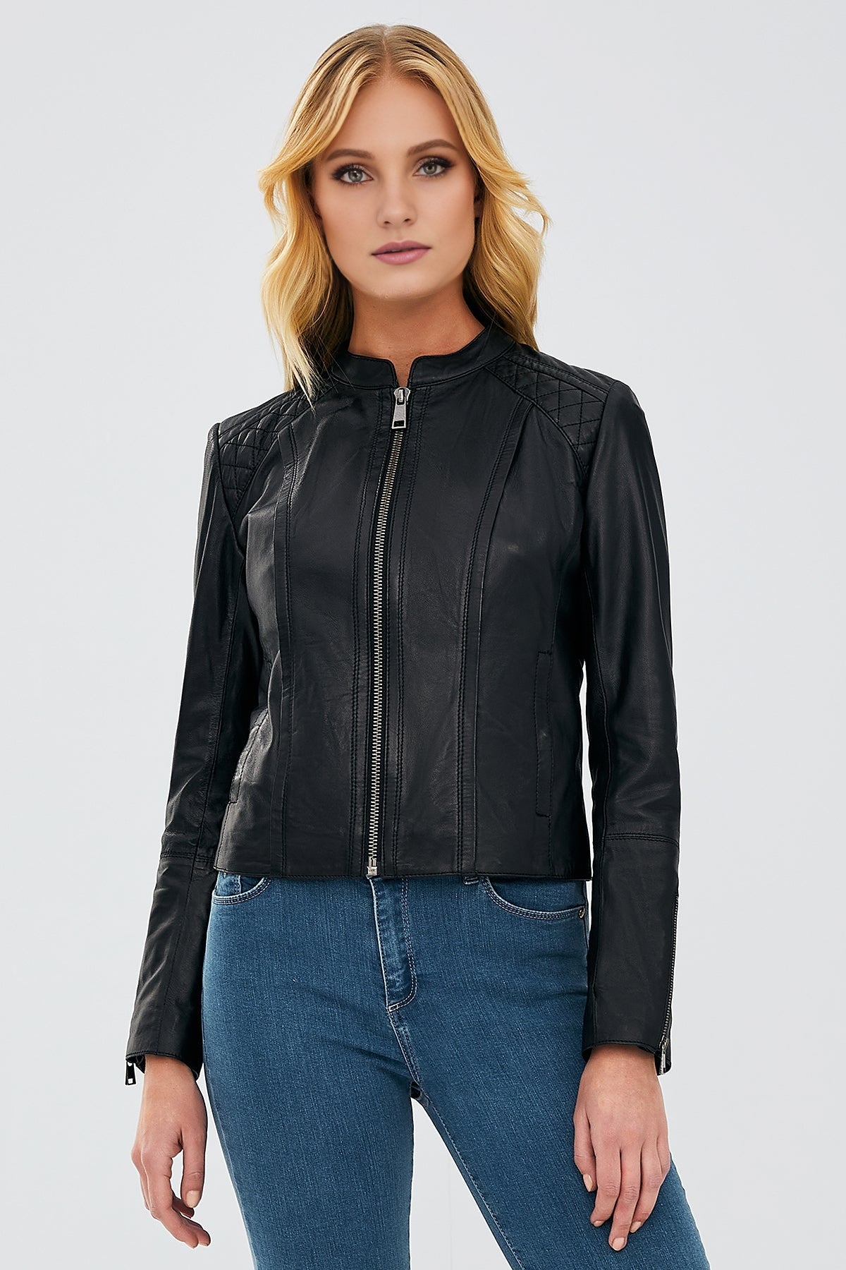 Paris Women's Black Leather Jacket