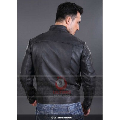  McCarthy Black Genuine Leather Jacket
