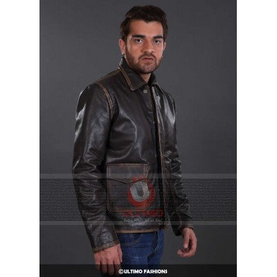 The Distressed Indiana Leather Jacket