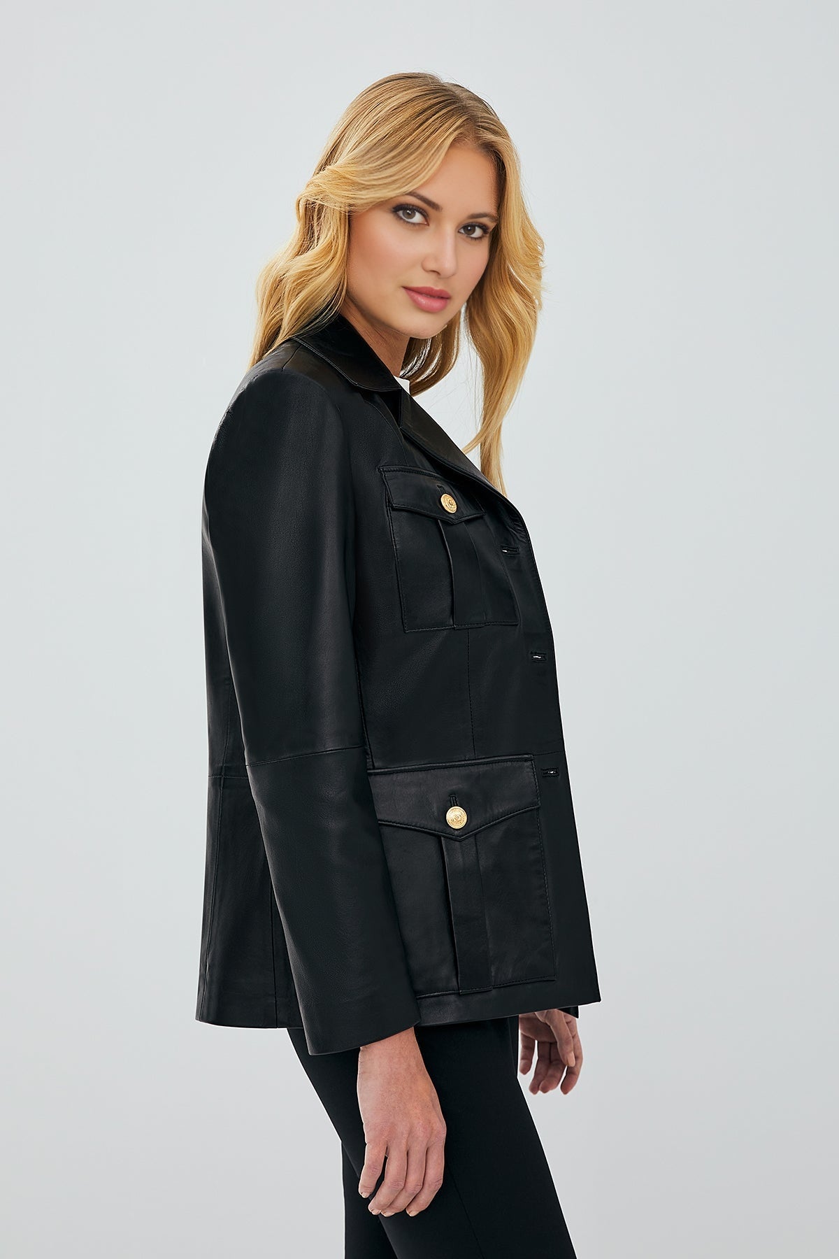 Teresa Black Women's Leather Jacket