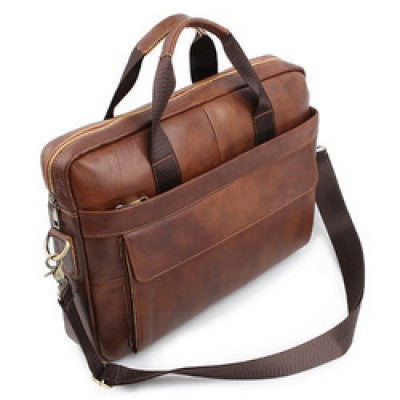 Decent Brown Leather Laptop Bag