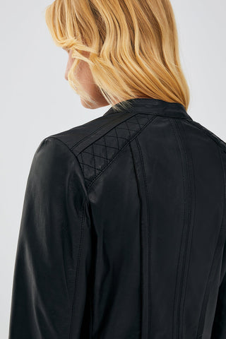 Paris Women's Black Leather Jacket