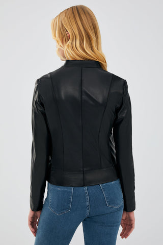 Tiffany Women's Stretch-Fit Leather Jacket