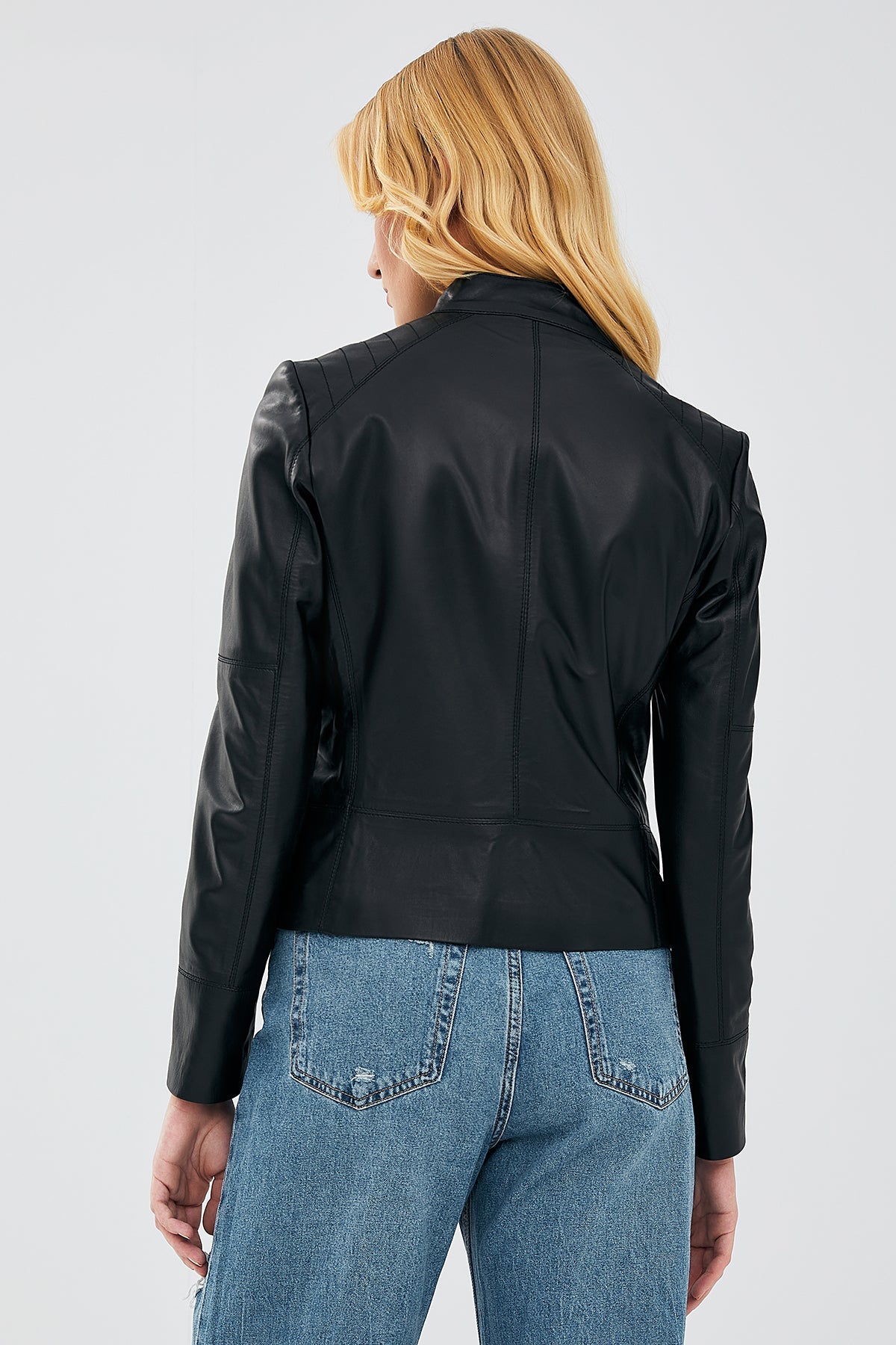Mary Women's Black Leather Jacket