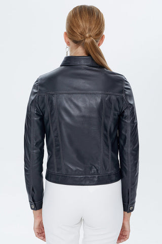 Kiss Women's Black Leather Jacket