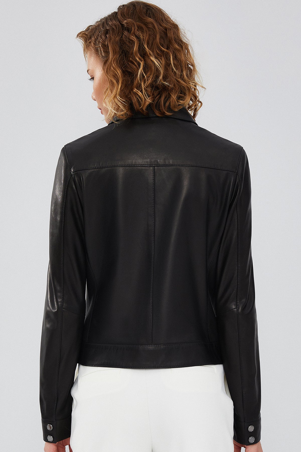 Olympia Women's Black Leather Jacket