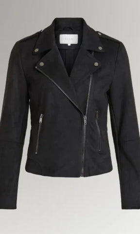 Women's Biker Lapel Collar Jacket