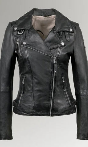 Black Leather Jacket For Stylish Women