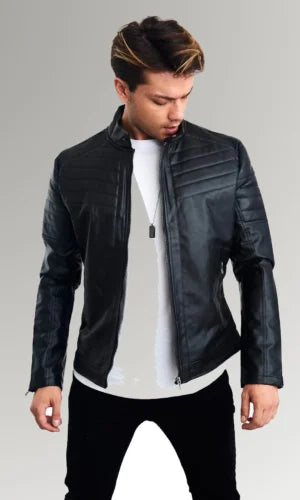 Men's Stylish Moto Leather Jacket