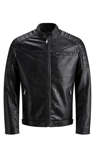 Santos Pittman Winter men motorcycle bikers leather jacket