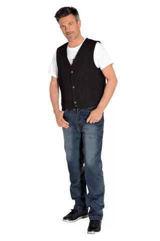 Shaun Riley Black Classic Vest For Men