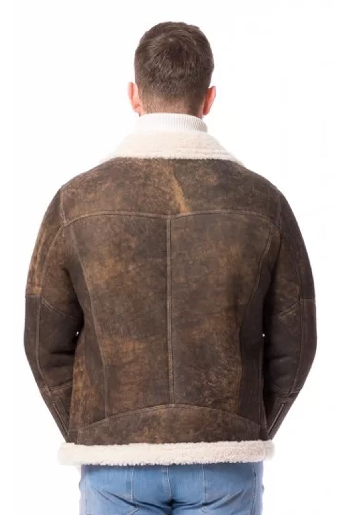 Solomon Stephen's Distressed Brown leather Jacket