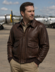 A2 Flight Bomber Brown Leather Jacket