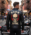 Born to Ride Brando Leather Jacket