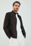 Carter Suede Brown Leather Jacket for Men
