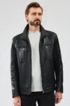 Urban Rebel Distressed Men’s Biker Leather Jacket