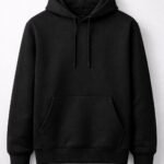Men’s Premium Solid Black Hoodie