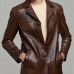 Jeremy Brown Leather Jacket For Men