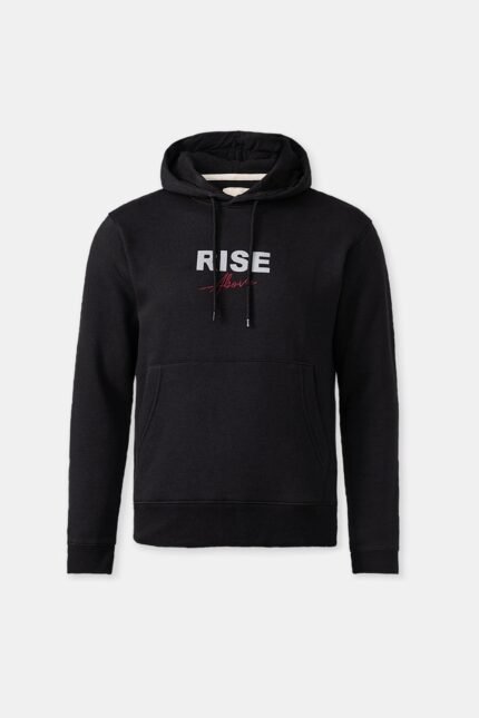 Ultimo Black Fleece Classical Hoodie for Men's