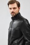 Men's Black Classic Leather Jacket