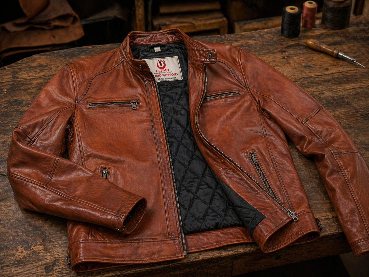 Austin Brown Leather Jacket