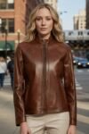 Debra Sienna Heritage Premium Leather Biker Jacket