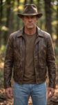 Indiana Distressed Brown Real Leather Adventure Jacket