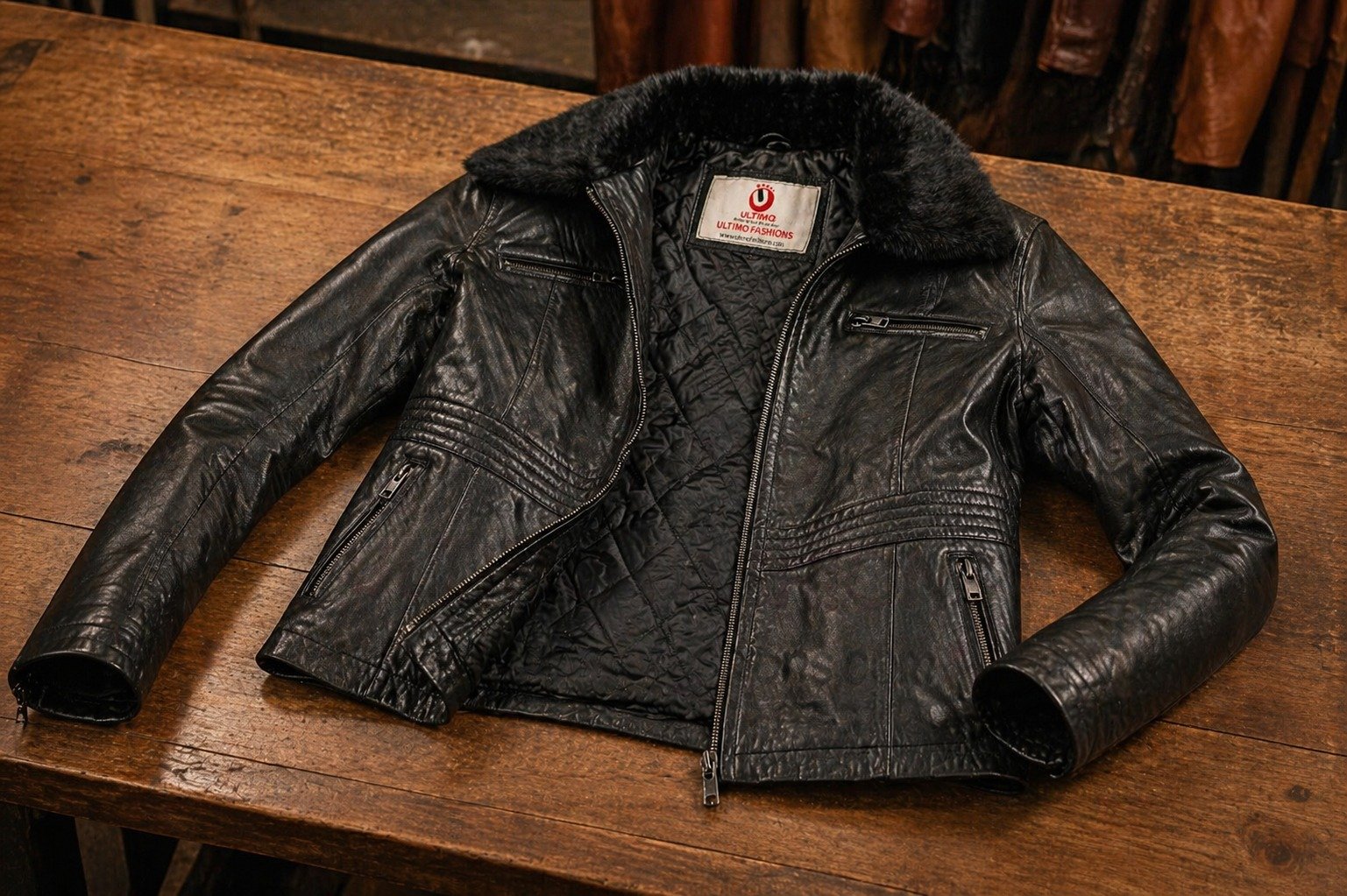Rachel-Black-Fur-Collar-Women-Leather-Jacket-video