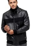 Antonio Black Suede Stylish Leather Jacket For Men