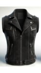 Black Leather Vest For Women