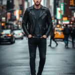Valerio Brando Quilted Premium Leather Biker Jacket
