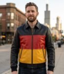 Iron Eagle German Flag Premium Leather Jacket