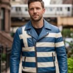 Spartan Aegean Greek Flag Premium Leather Jacket