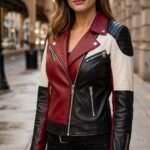 Crimson Rose Rebel Premium Studded Leather Jacket