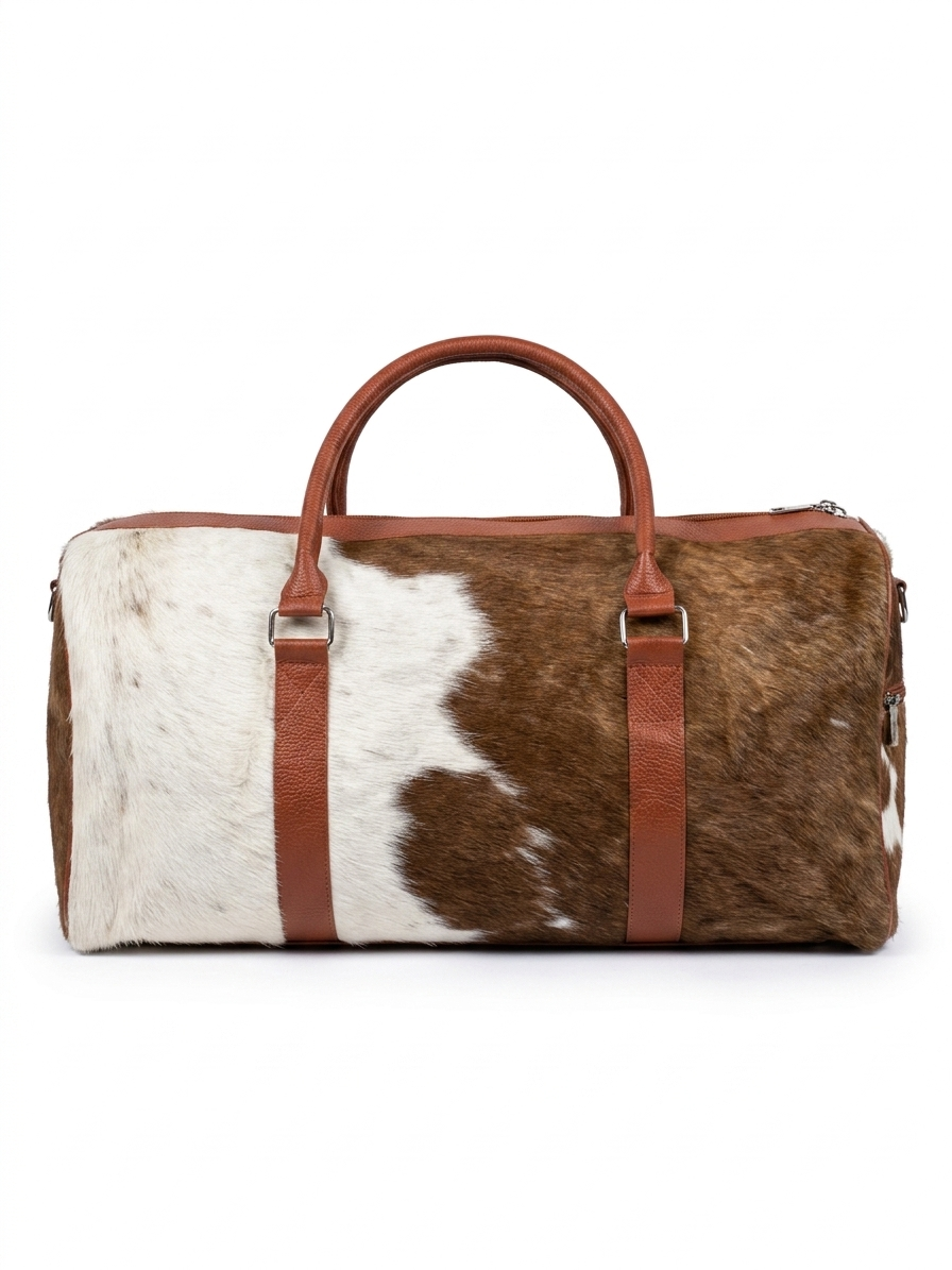 Cowhide Hair-on Duffle Bag No BG1
