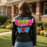 Love & Wings Black Brando Women Leather Jacket