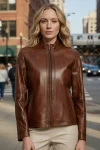 Debra Sienna Heritage Premium Leather Biker Jacket
