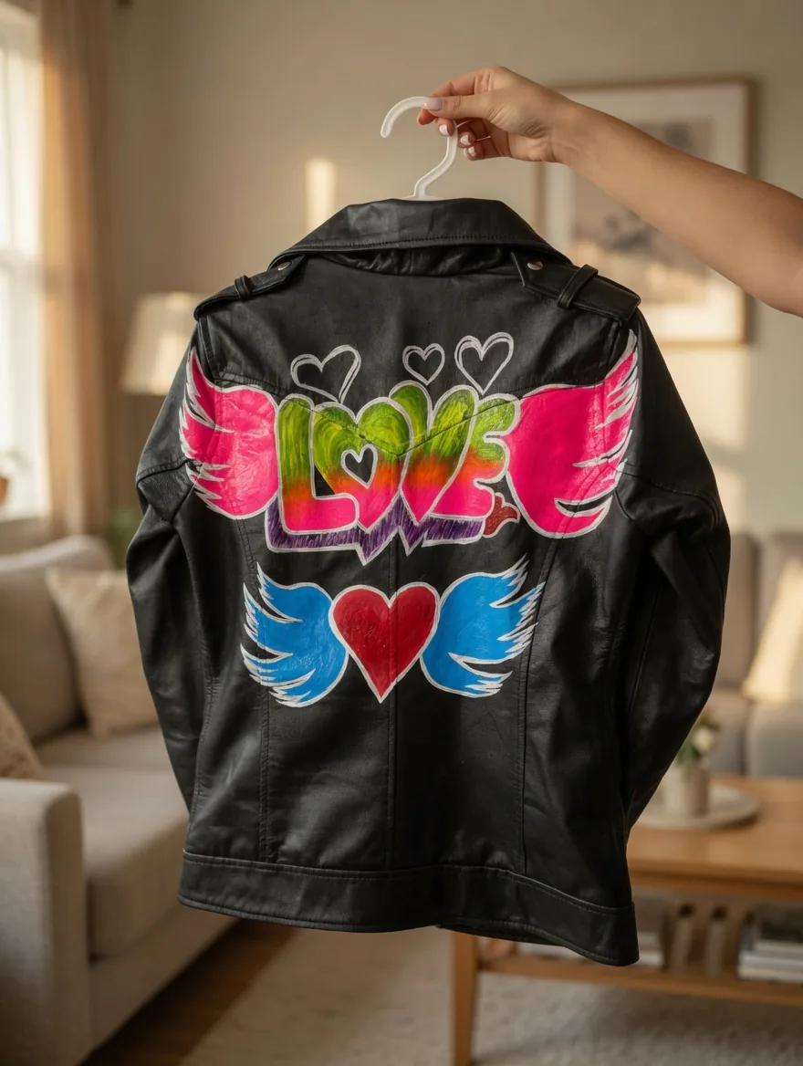 Love-Jacket-with-Wings-Black-Brando-Women-Leather-Jacket-Real-Hanging